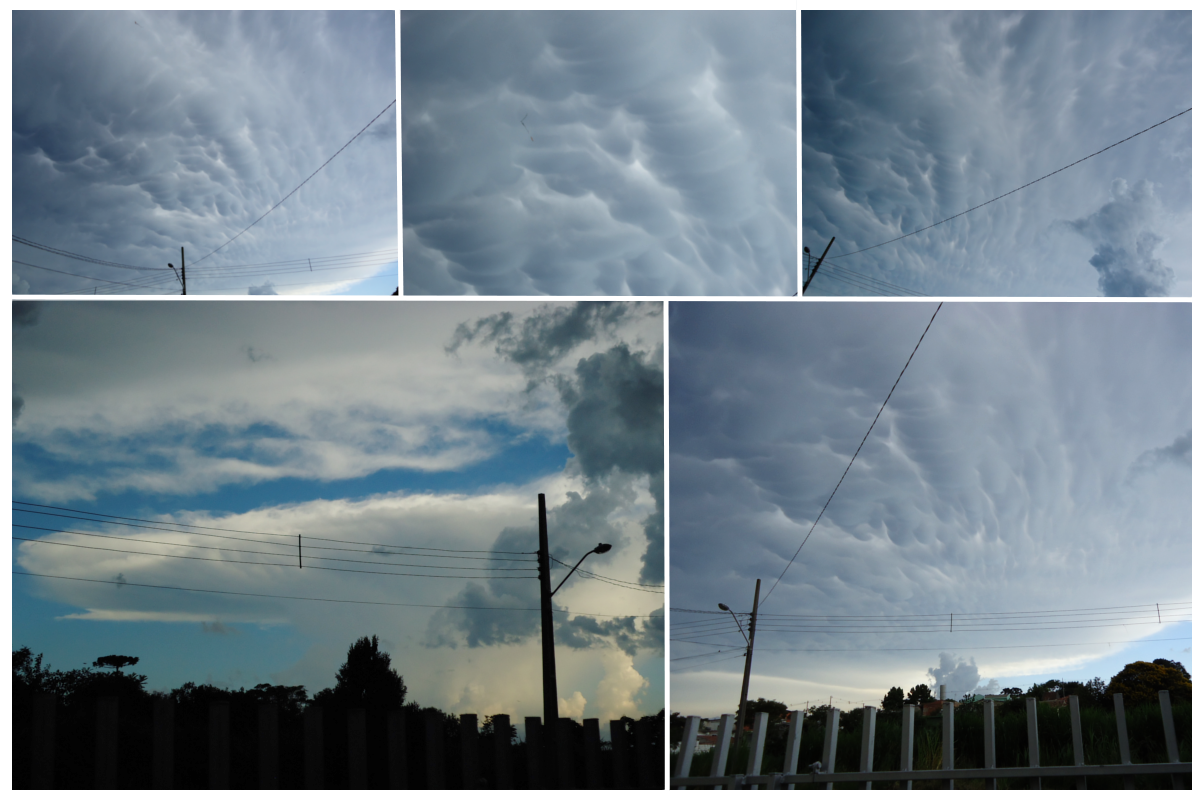 Nuvens mammatus em Curitiba-PR