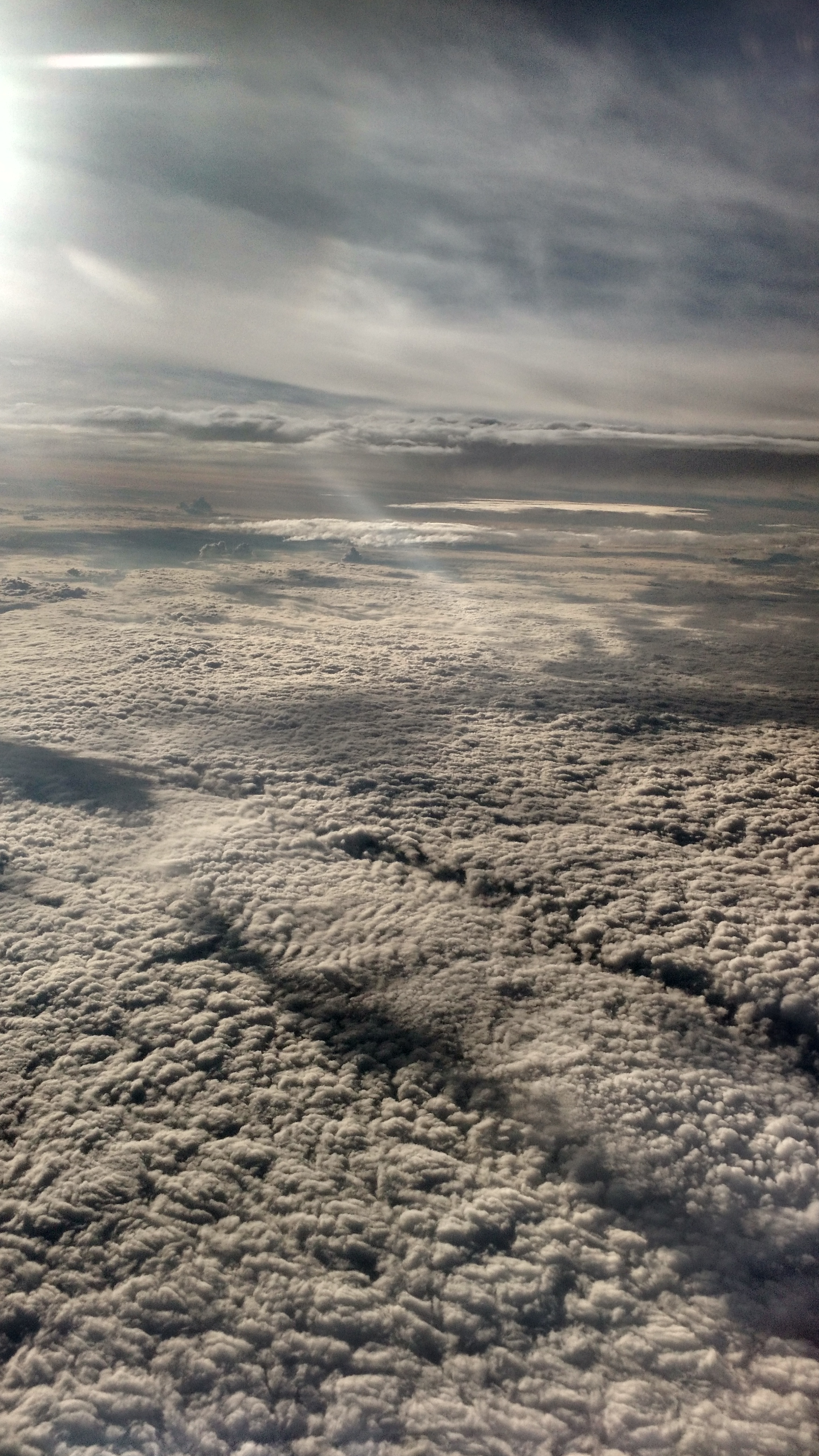 Nuvens a partir de um avião