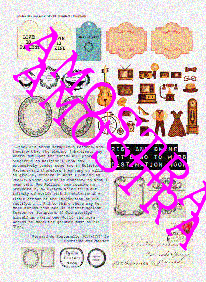 Meu primeiro freebie: para junk journal e bible journal