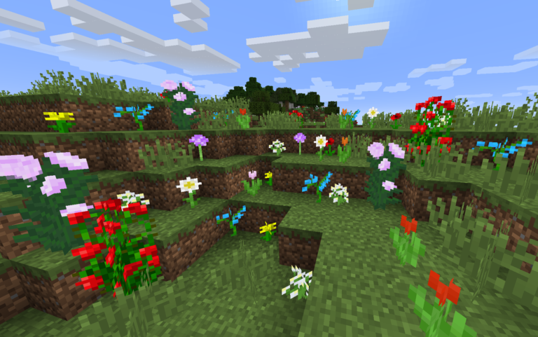 Flores no Minecraft x Flores no Mundo Real