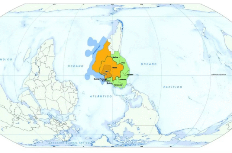 Mapa comemorativo da COP 30 causa furor entre adeptos da burrice voluntária